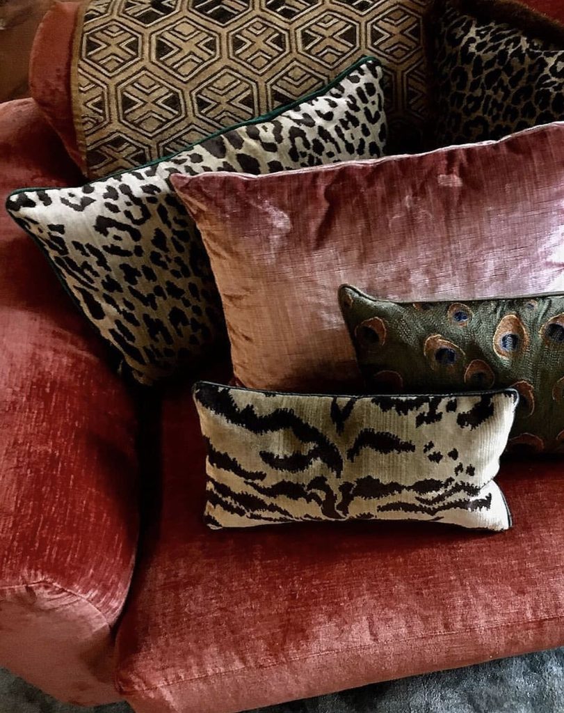 velvet cushions